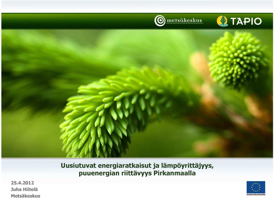 energiaratkaisut ja