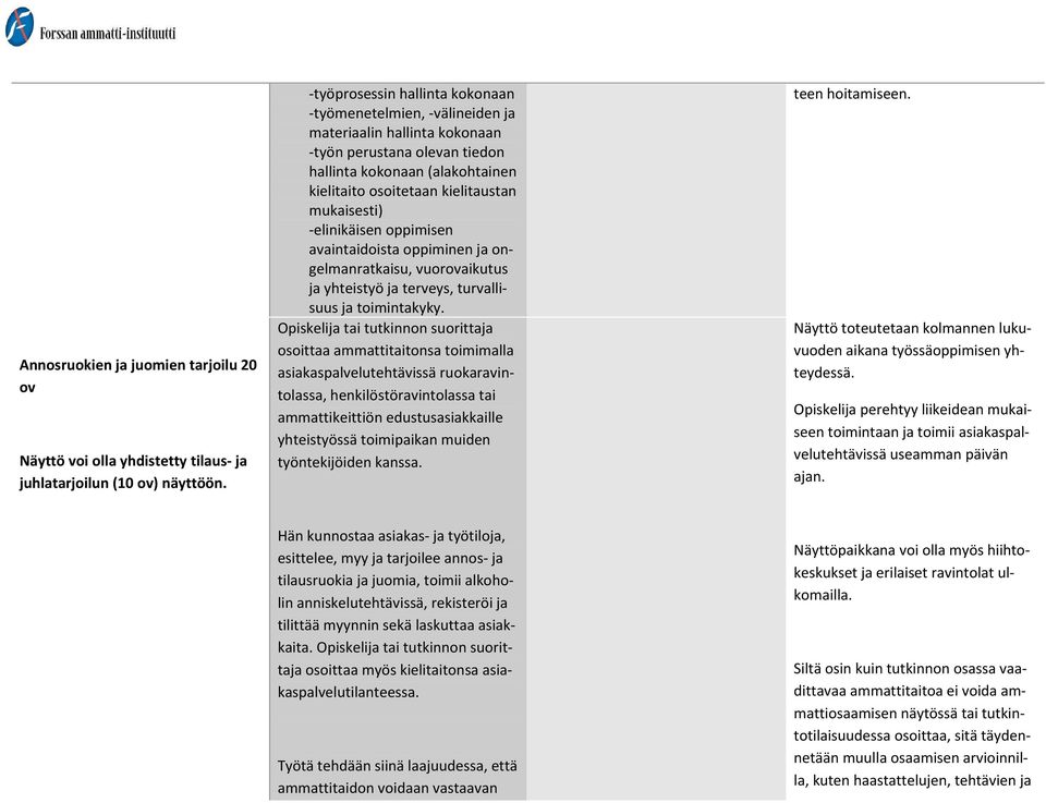 elinikäisen oppimisen avaintaidoista oppiminen ja ongelmanratkaisu, vuorovaikutus ja yhteistyö ja terveys, turvallisuus ja toimintakyky.