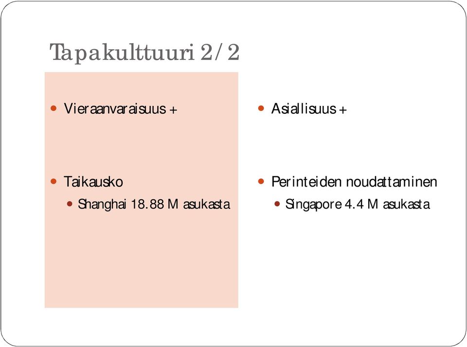 18.88 M asukasta Perinteiden