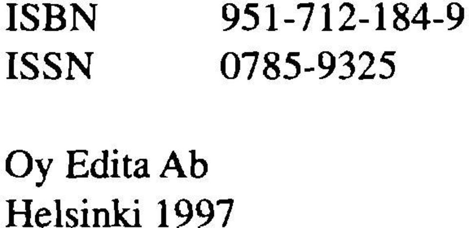 ISSN 0785-9325