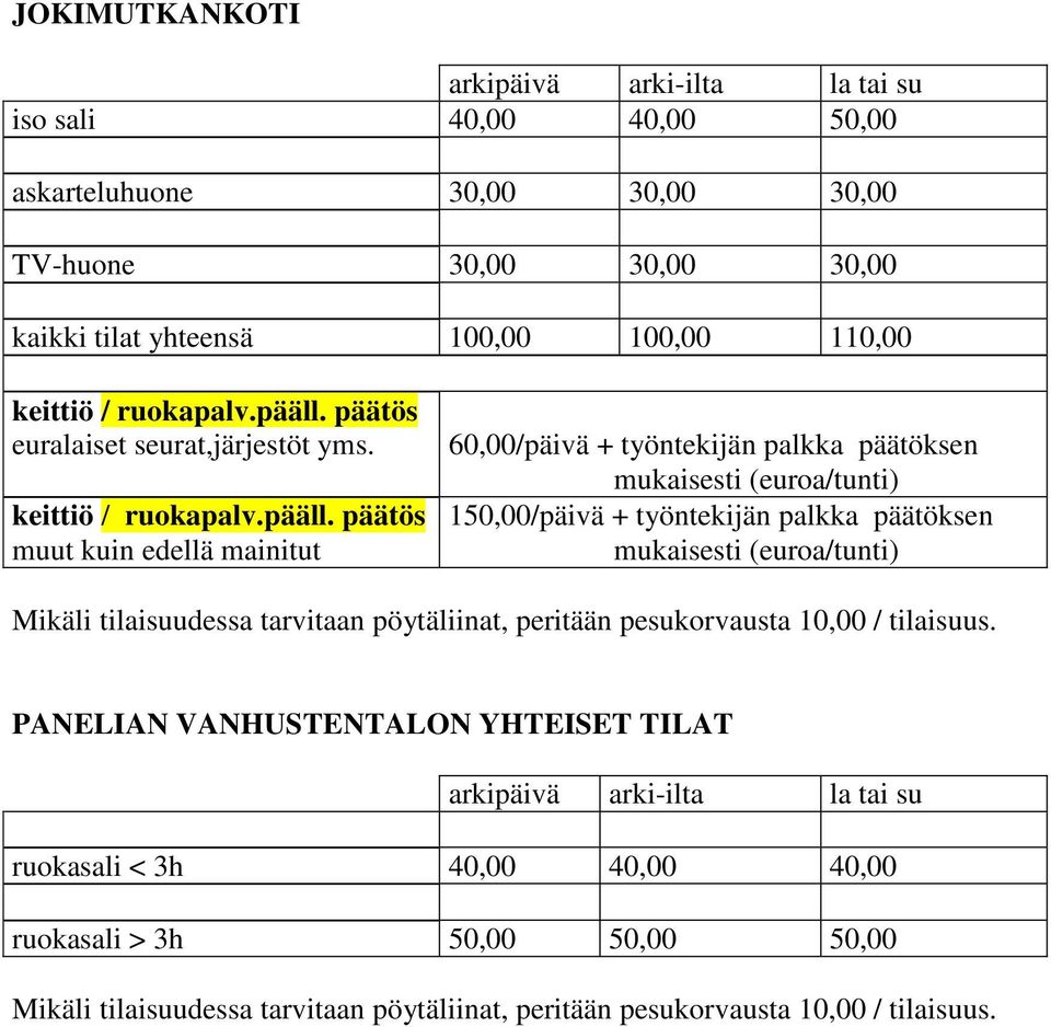 tilaisuus.