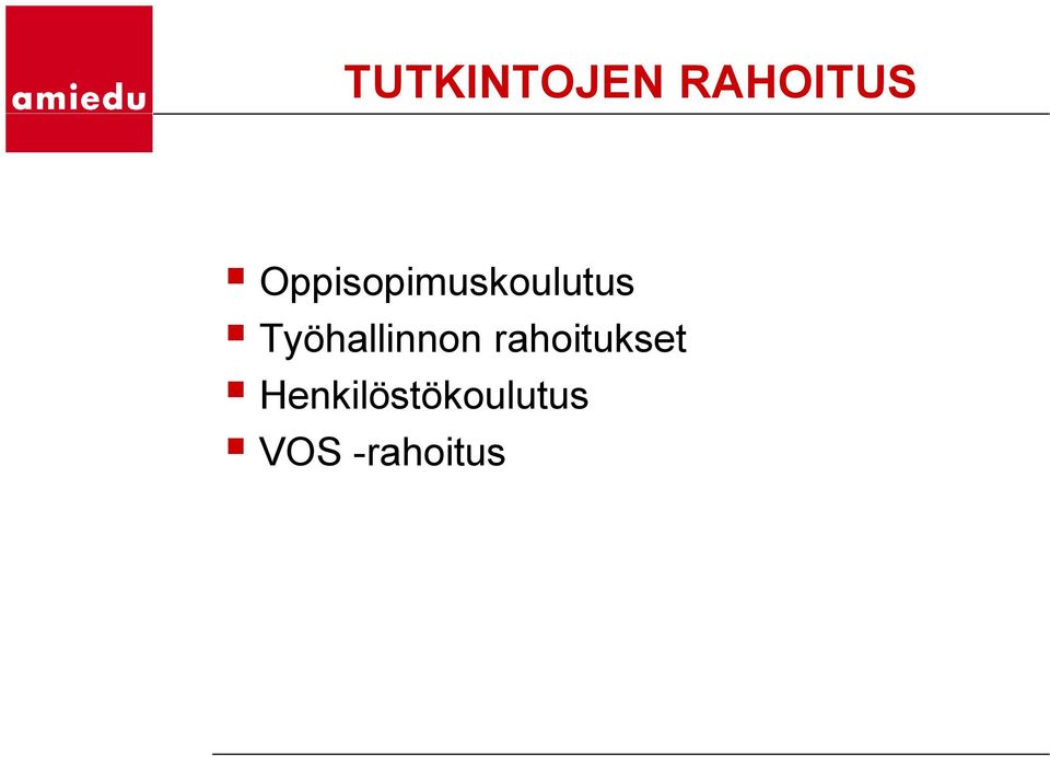 Työhallinnon rahoitukset