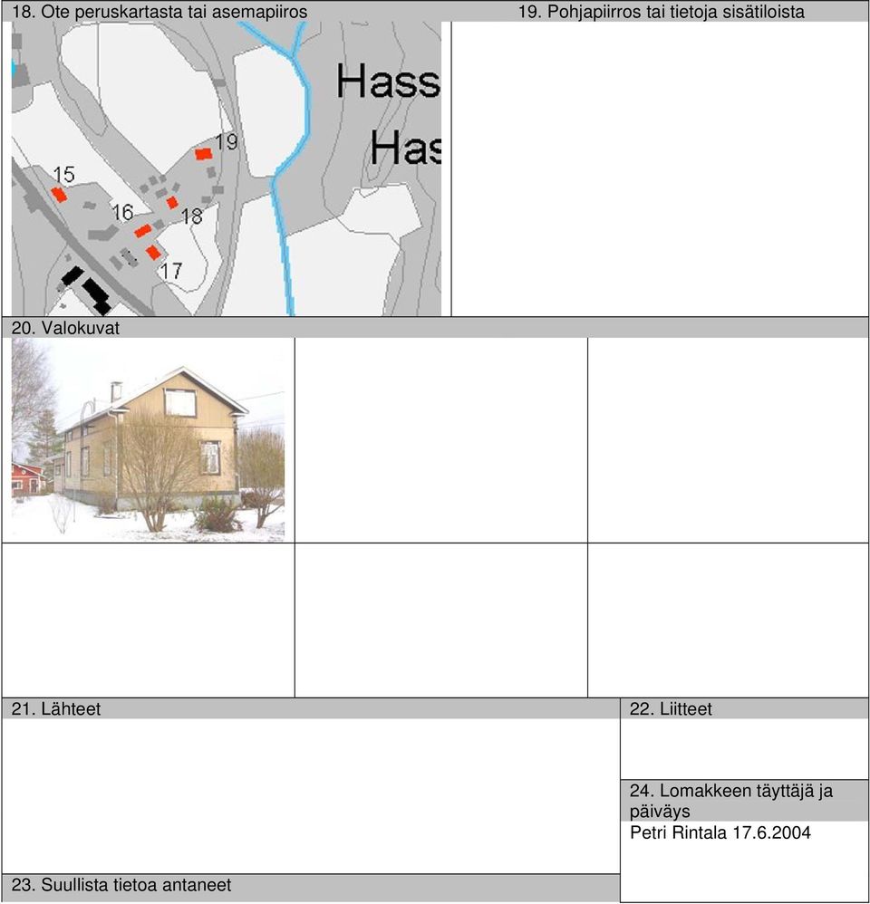 Valokuvat 21. Lähteet 22. Liitteet 24.