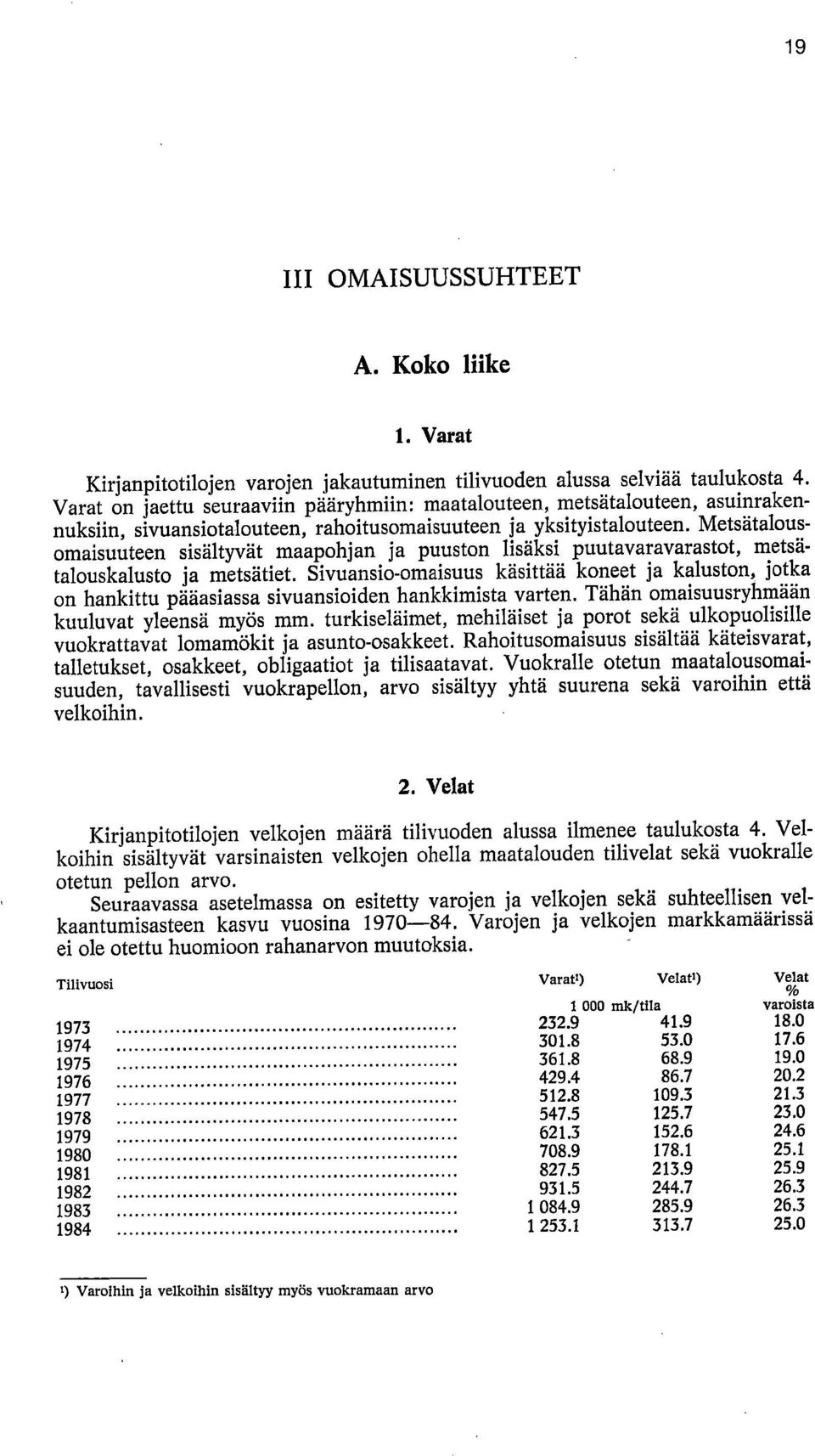 Metsätalousomaisuuteen sisältyvät maapohjan ja puuston lisäksi puutavaravarastot, metsätalouskalusto ja metsätiet.