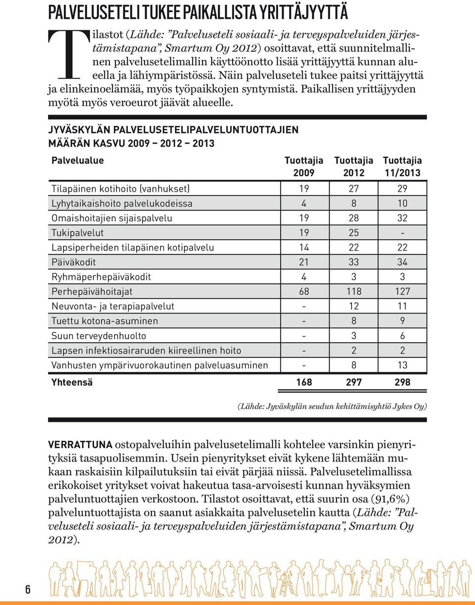 Paikallisen yrittäjyyden myötä myös veroeurot jäävät alueelle.