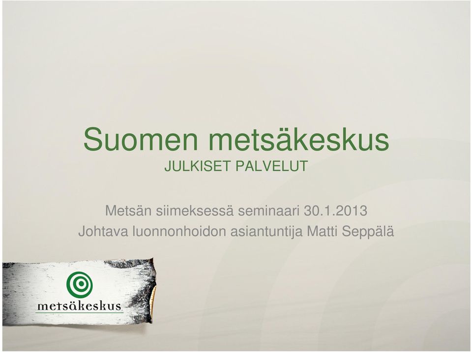 seminaari 30.1.