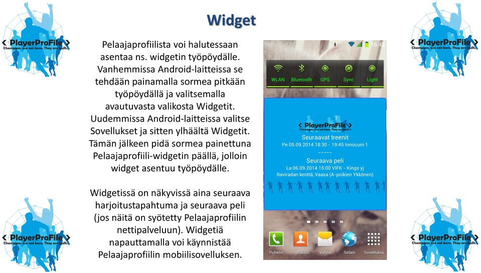 Uudemmissa Android-laitteissa valitse Sovellukset ja sitten ylhäältä Widgetit.