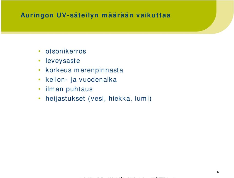 merenpinnasta kellon- ja vuodenaika