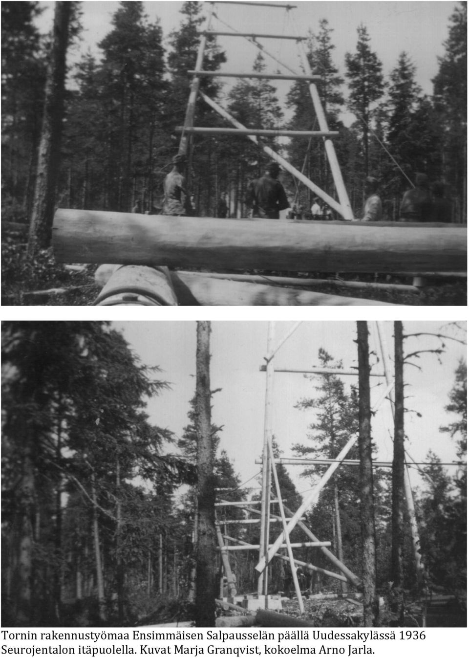1936 Seurojentalon itäpuolella.