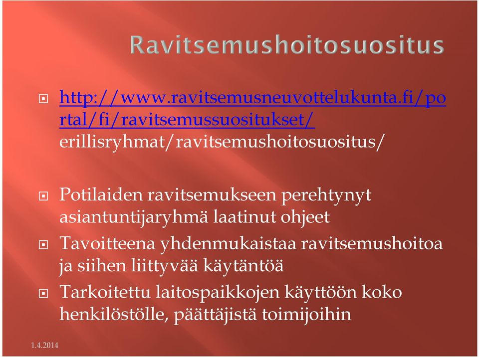 Potilaiden ravitsemukseen perehtynyt asiantuntijaryhmä laatinut ohjeet j y j