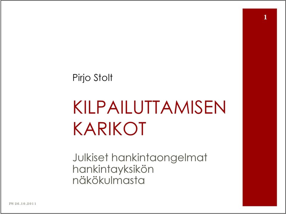 KARIKOT Julkiset