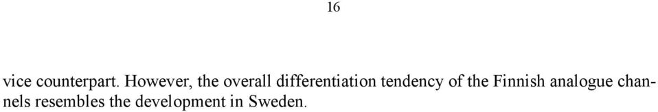 differentiation tendency of the