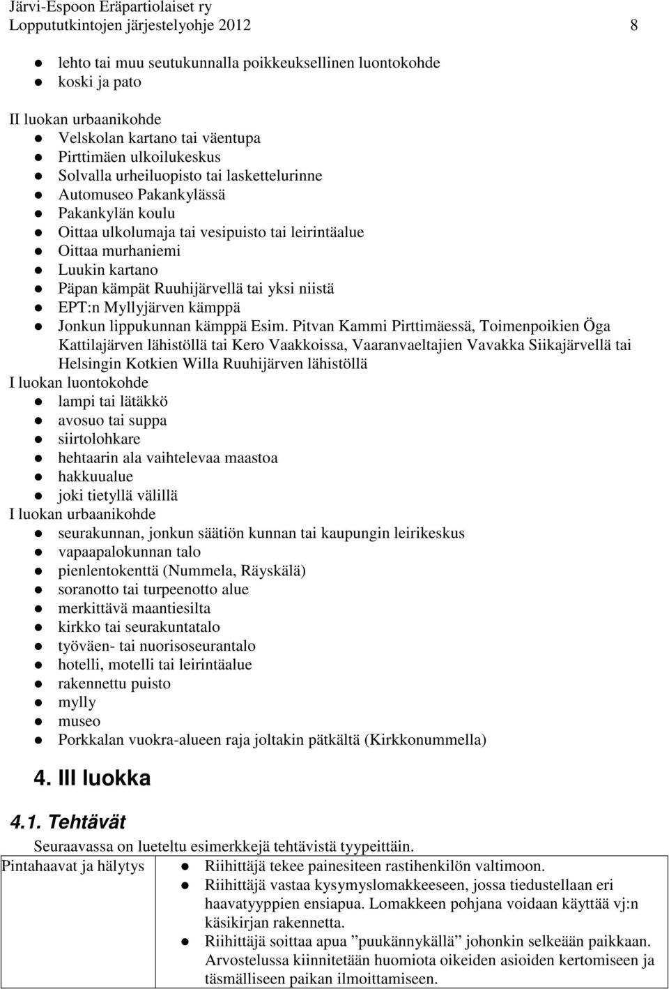 EPT:n Myllyjärven kämppä Jonkun lippukunnan kämppä Esim.