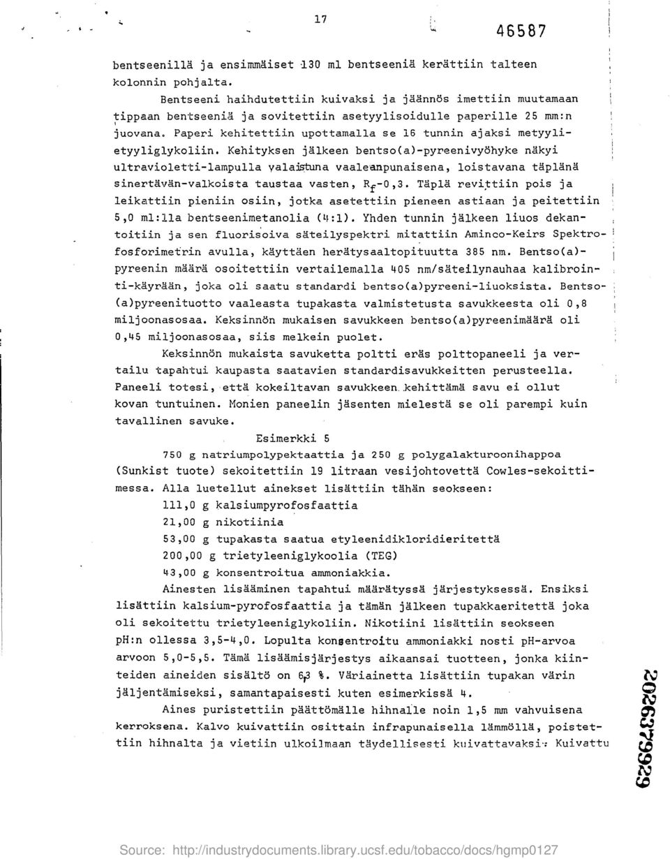 Paperi kehitettiin upottamalla se 16 tunnin ajaksi metyylietyyliglykoliin.