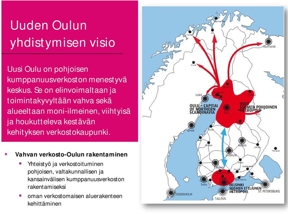 kestävän kehityksen verkostokaupunki.