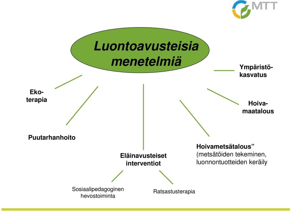 Eläinavusteiset interventiot Hoivametsätalous (metsätöiden