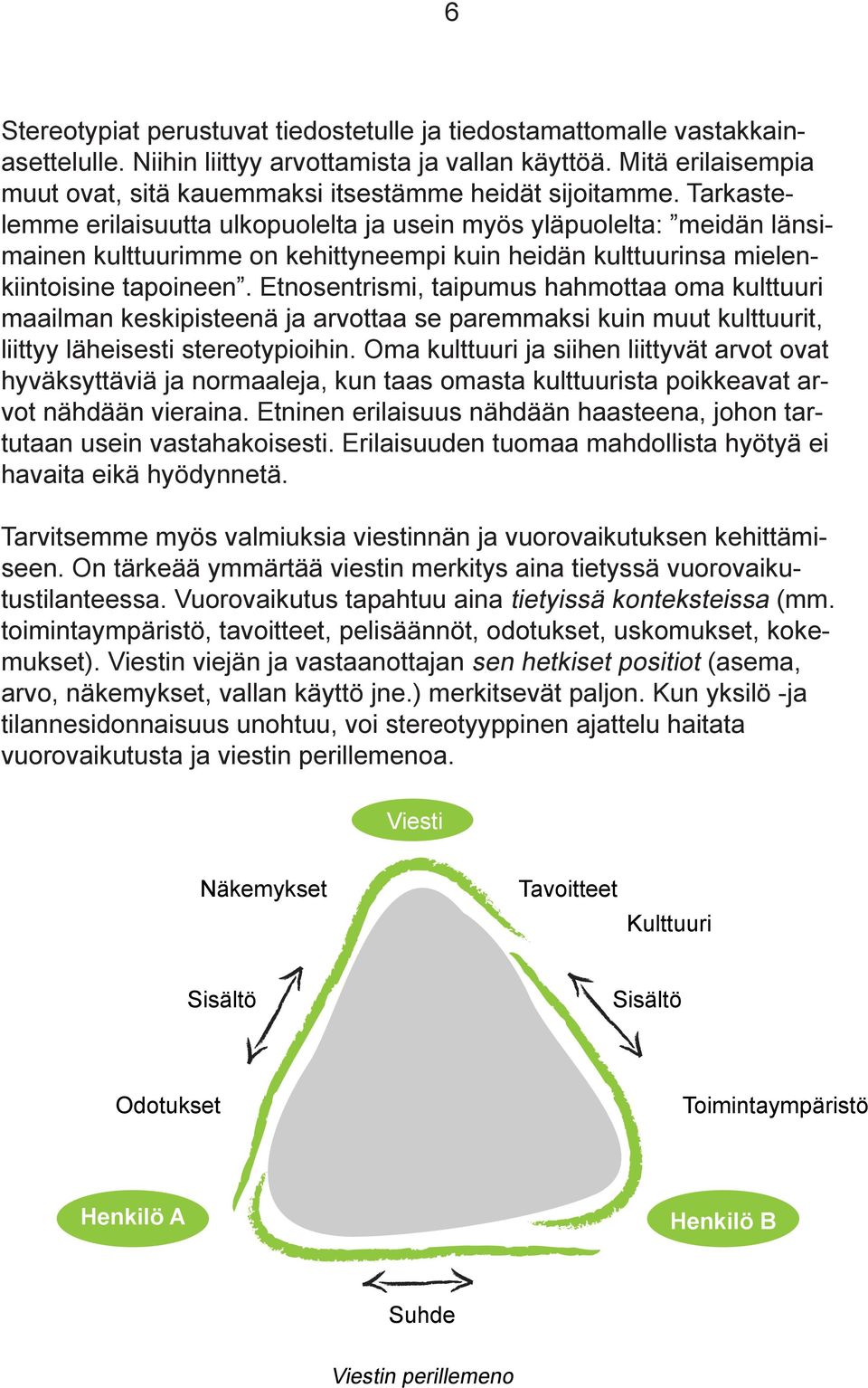 Tarkastelemme erilaisuutta ulkopuolelta ja usein myös yläpuolelta: meidän länsimainen kulttuurimme on kehittyneempi kuin heidän kulttuurinsa mielenkiintoisine tapoineen.