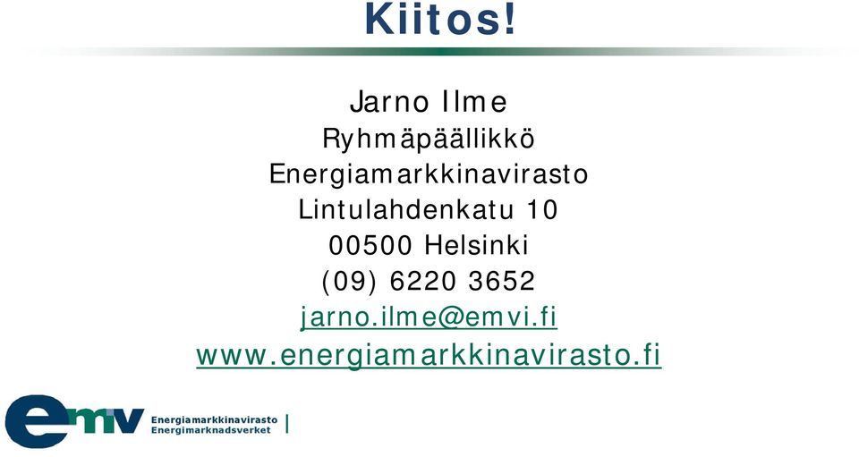 Energiamarkkinavirasto Lintulahdenkatu