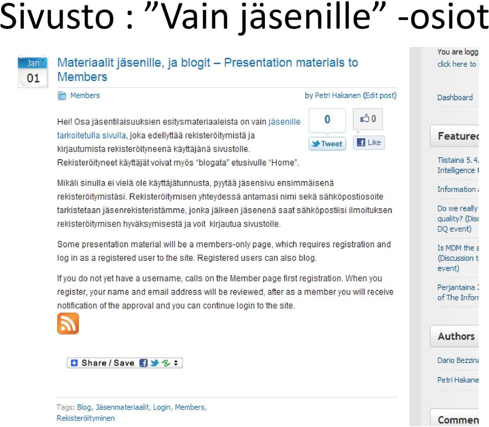 jäsenille