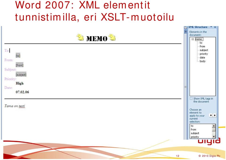 tunnistimilla, eri