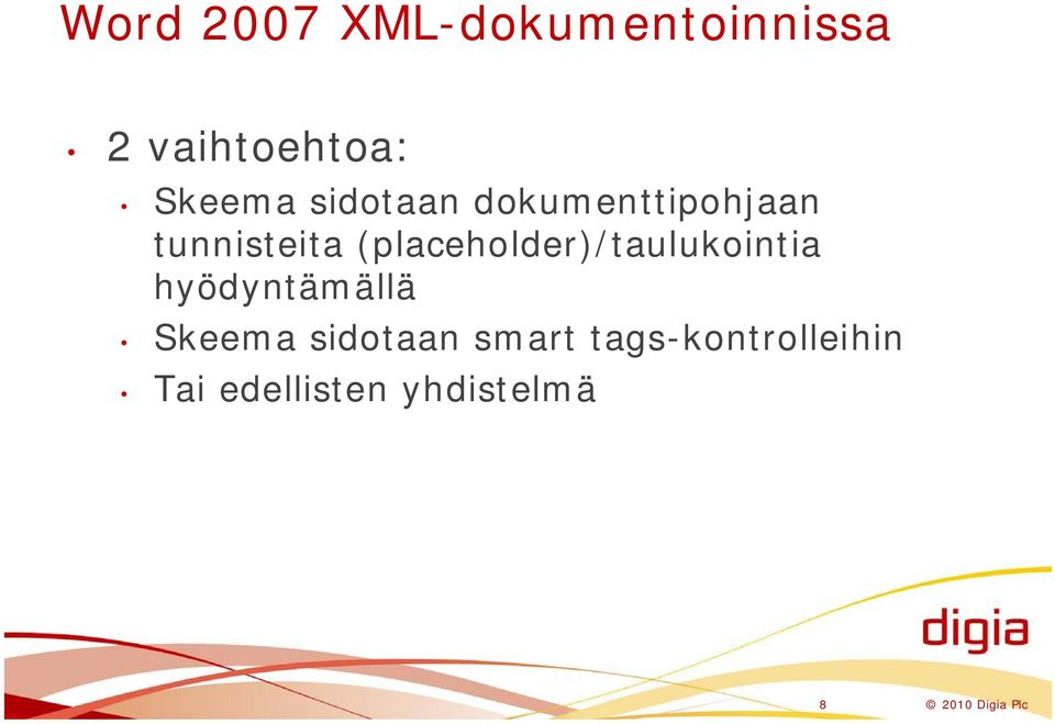 (placeholder)/taulukointia hyödyntämällä Skeema