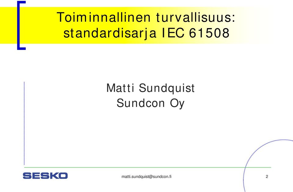 standardisarja IEC 61508