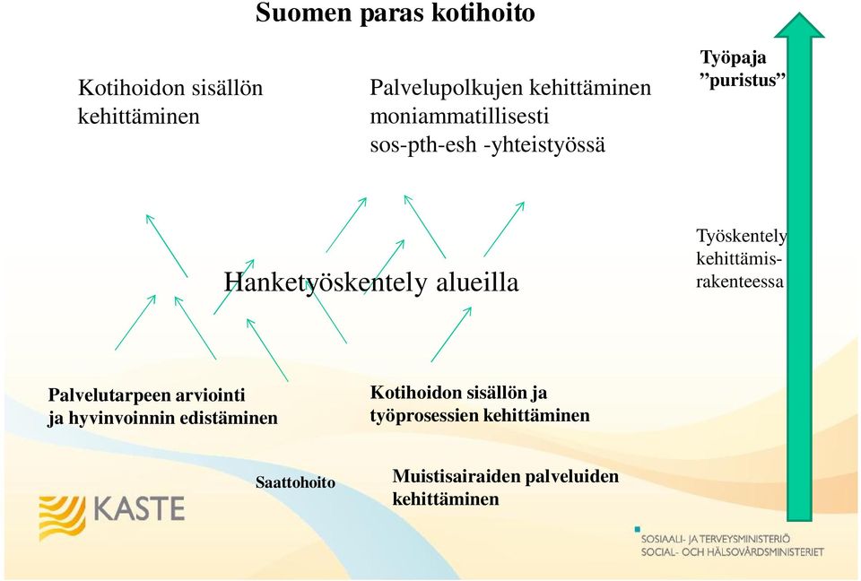 Työskentely kehittämisrakenteessa Palvelutarpeen arviointi ja hyvinvoinnin edistäminen