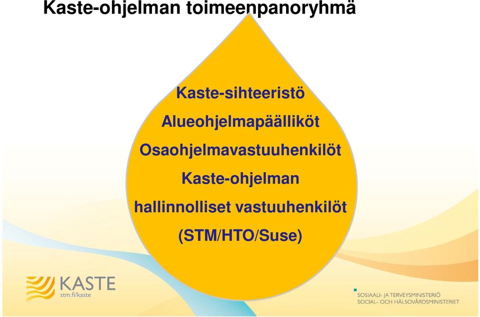 Osaohjelmavastuuhenkilöt