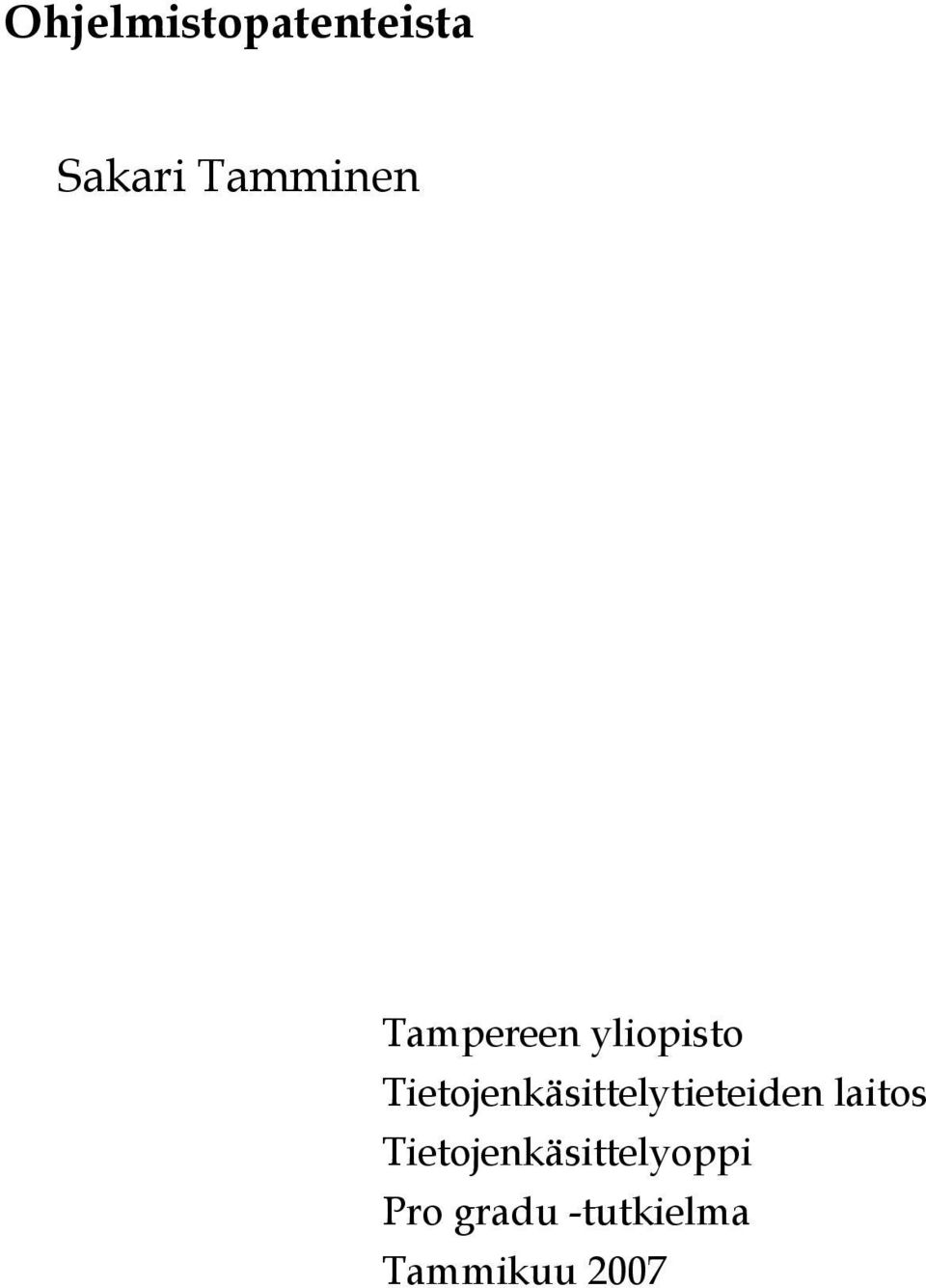 Tietojenkäsittelytieteiden laitos