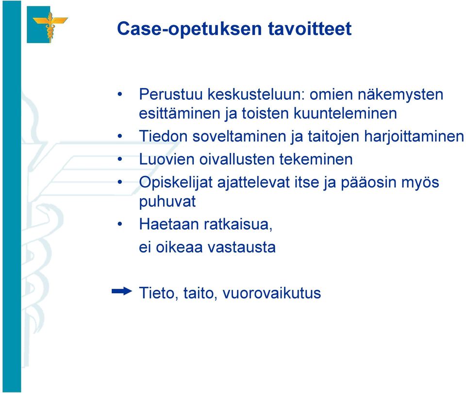 harjoittaminen Luovien oivallusten tekeminen Opiskelijat ajattelevat itse