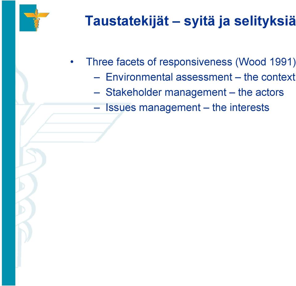 Environmental assessment the context