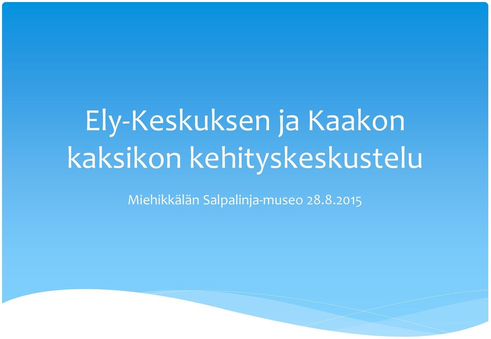 kehityskeskustelu