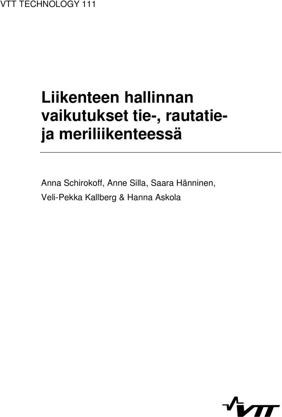 meriliikenteessä Anna Schirokoff, Anne