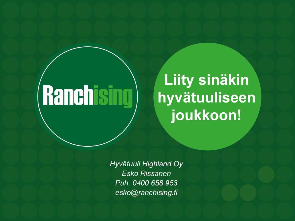 Hyvätuuli Highland Oy Esko