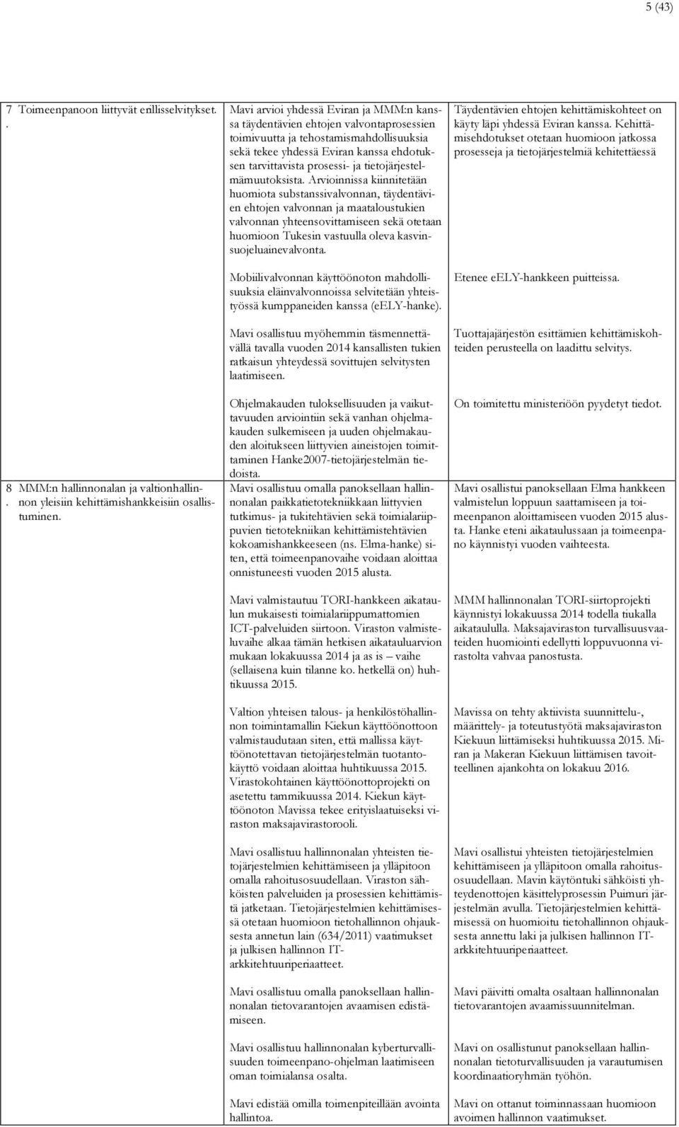 tietojärjestelmämuutoksista.