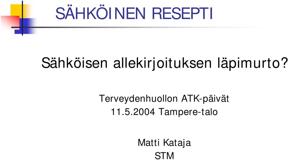 Terveydenhuollon ATK-päivät 11.