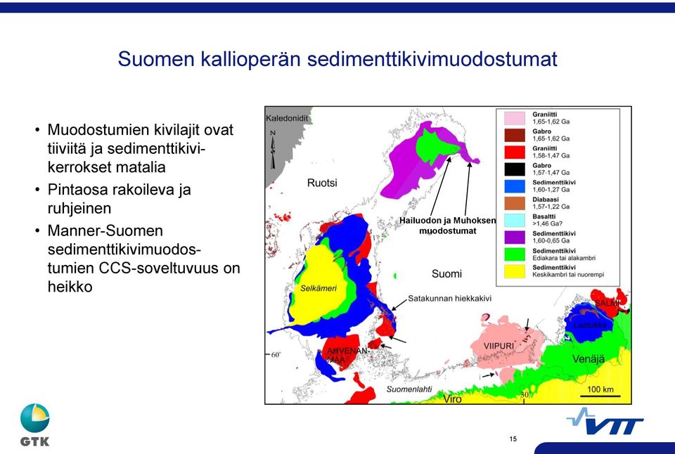 Pintaosa rakoileva ja ruhjeinen Manner-Suomen