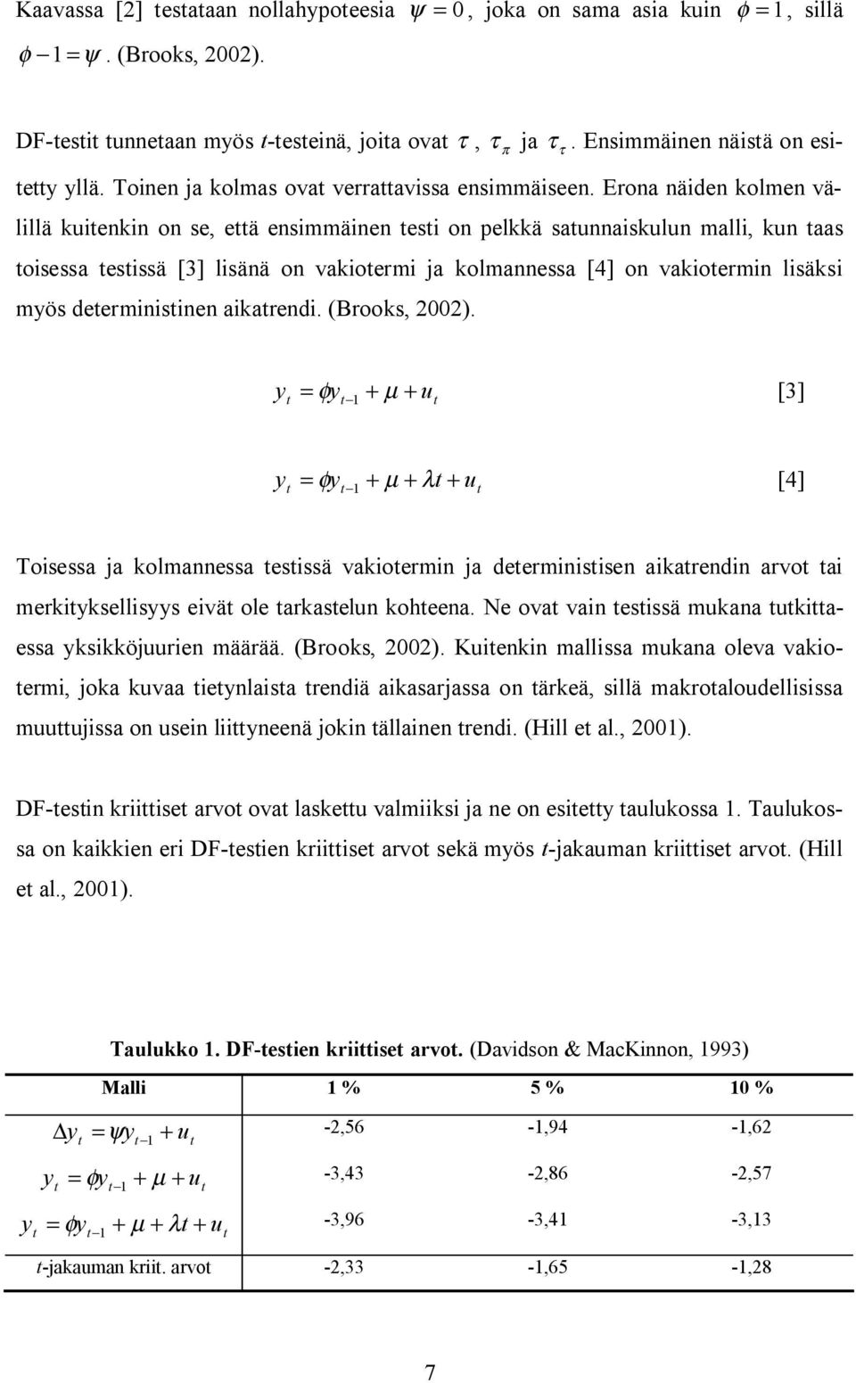 Erona näiden kolmen välillä kuienkin on se, eä ensimmäinen esi on pelkkä saunnaiskulun malli, kun aas oisessa esissä [3] lisänä on vakioermi ja kolmannessa [4] on vakioermin lisäksi myös