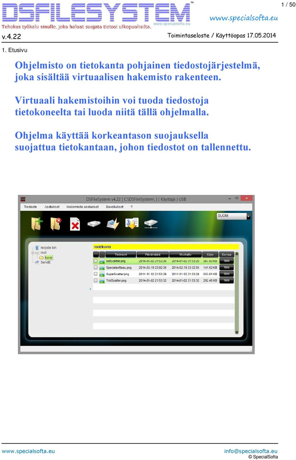 virtuaalisen hakemisto rakenteen.