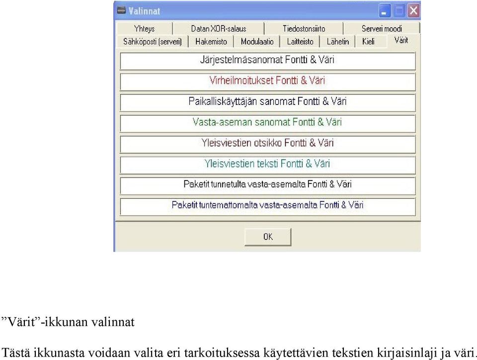 tarkoituksessa käytettävien