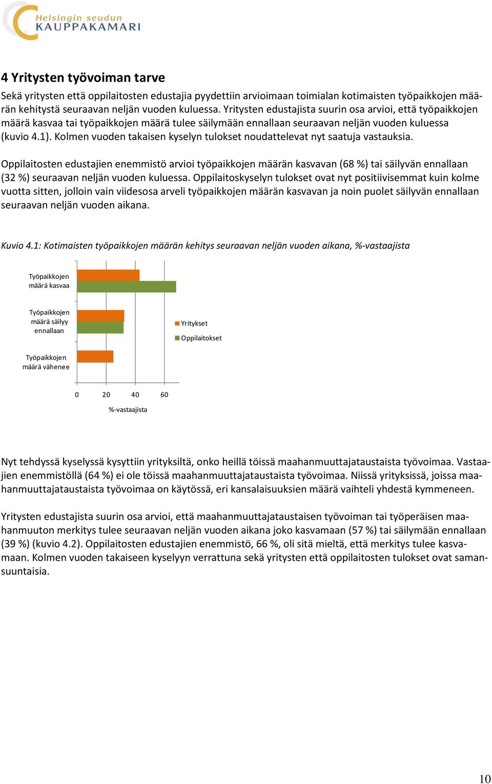 Kolmen vuoden takaisen kyselyn tulokset noudattelevat nyt saatuja vastauksia.