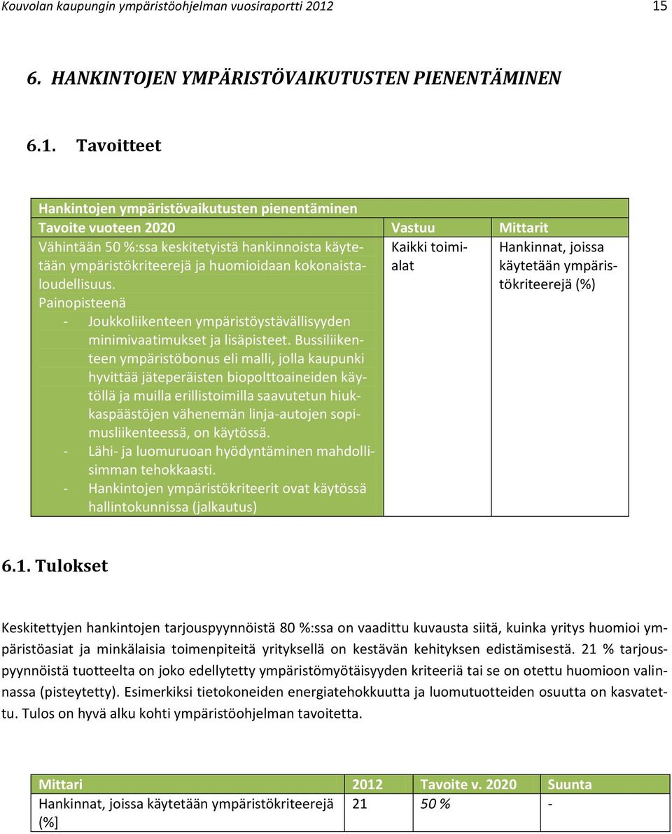 käytetään ympäristökriteerejä ja huomioidaan kokonaistaloudellisuus.