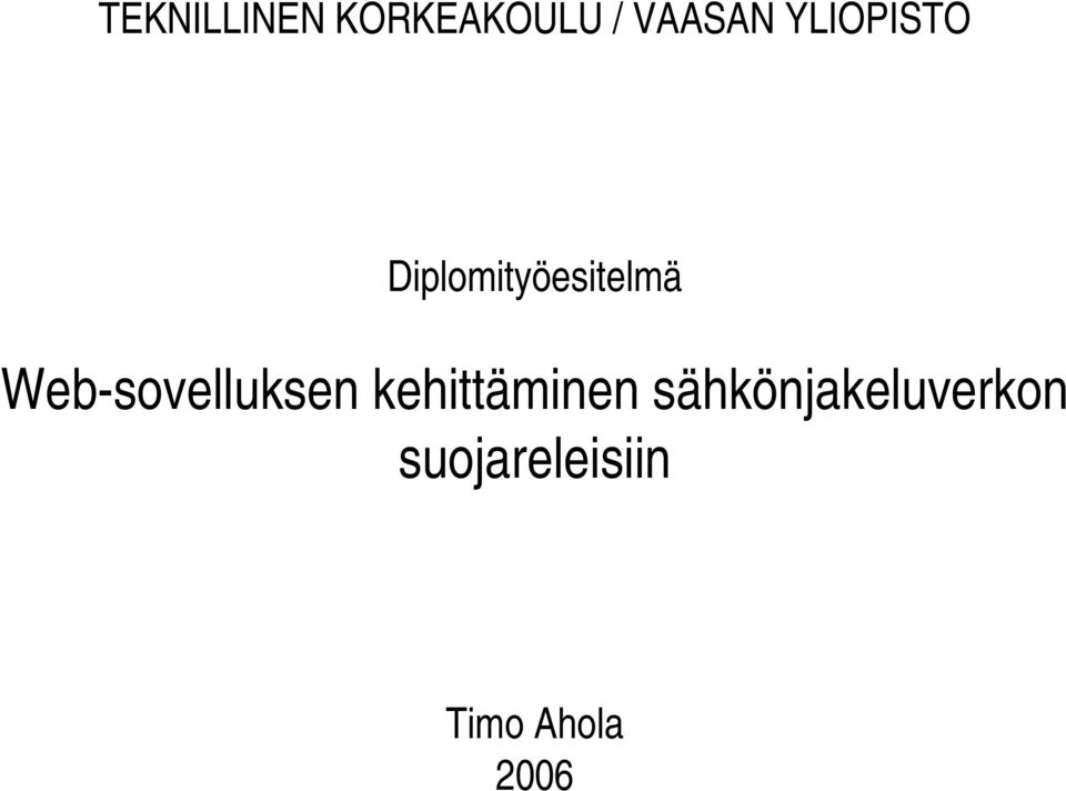 sovelluksen kehittäminen