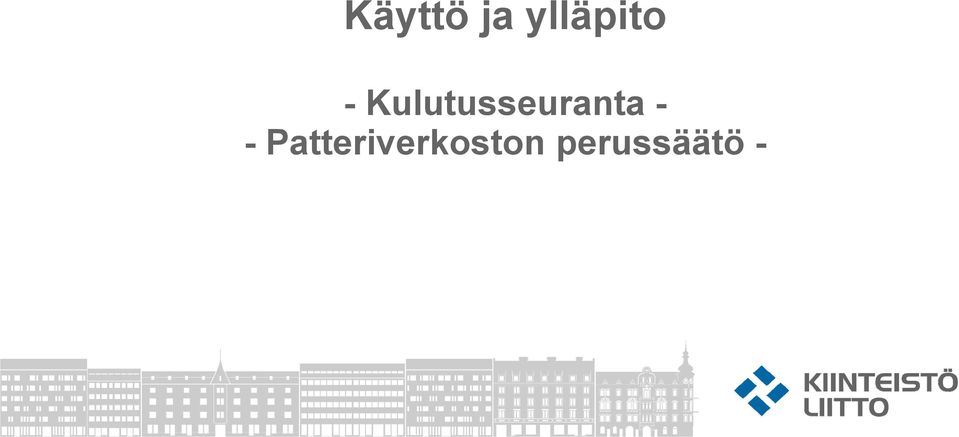 Kulutusseuranta -