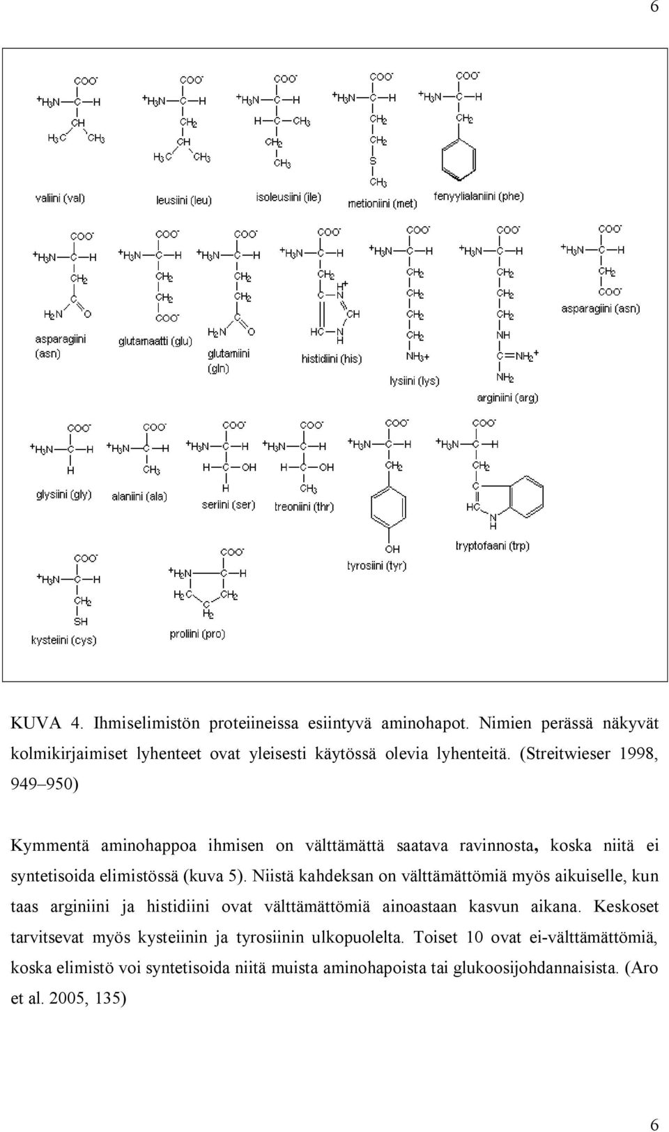 Niistä kahdeksan on välttämättömiä myös aikuiselle, kun taas arginiini ja histidiini ovat välttämättömiä ainoastaan kasvun aikana.
