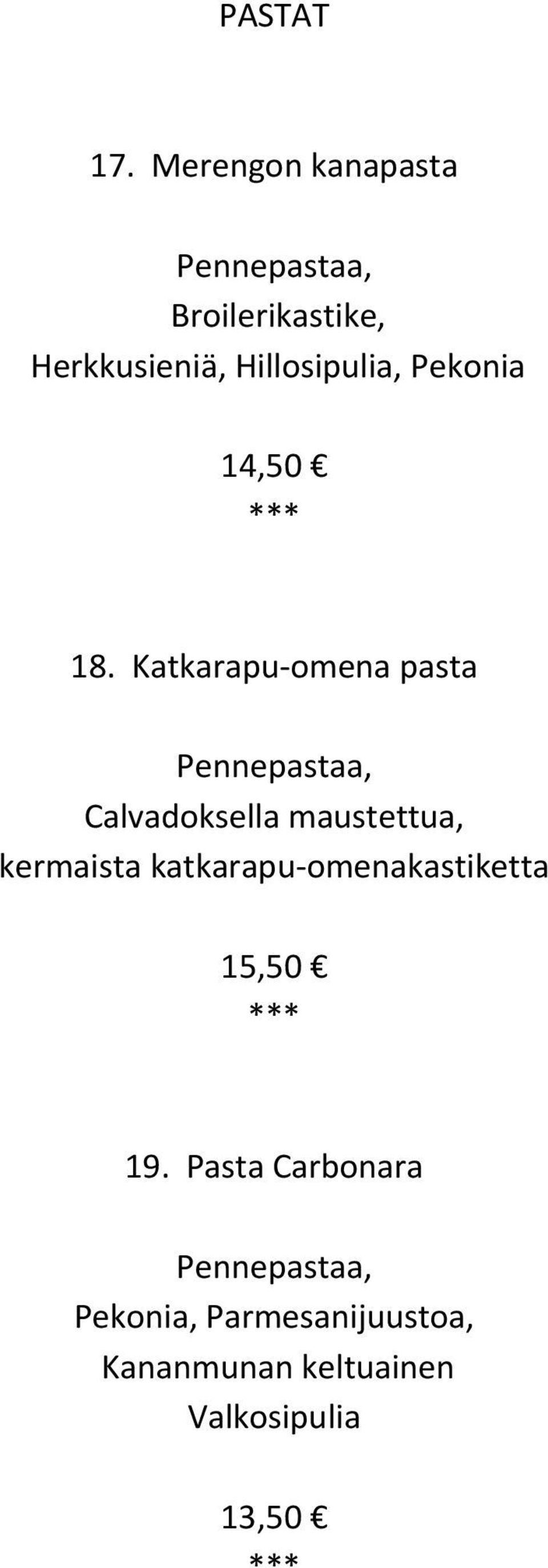 Pekonia 14,50 18.