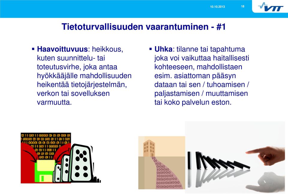 sovelluksen varmuutta.