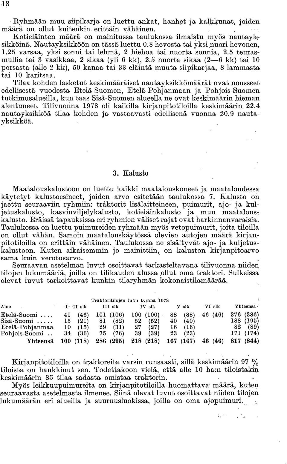 5 nuorta sikaa (2-6 kk) tai 10 porsasta (alle 2 kk), 50 kanaa tai 33 eläintä muuta siipikarjaa, 8 lammasta tai 10 karitsaa.