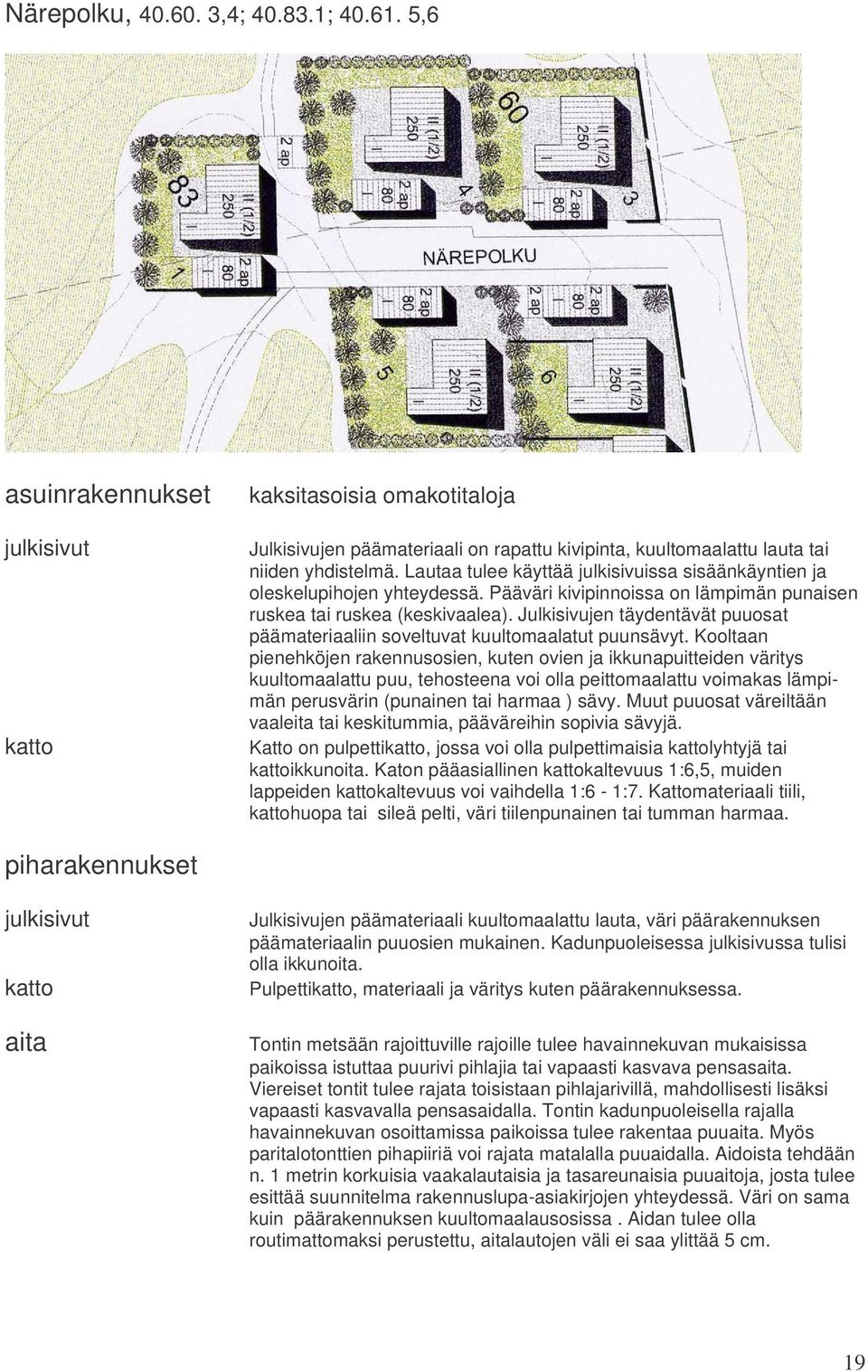 Julkisivujen täydentävät puuosat päämateriaaliin soveltuvat kuultomaalatut puunsävyt.