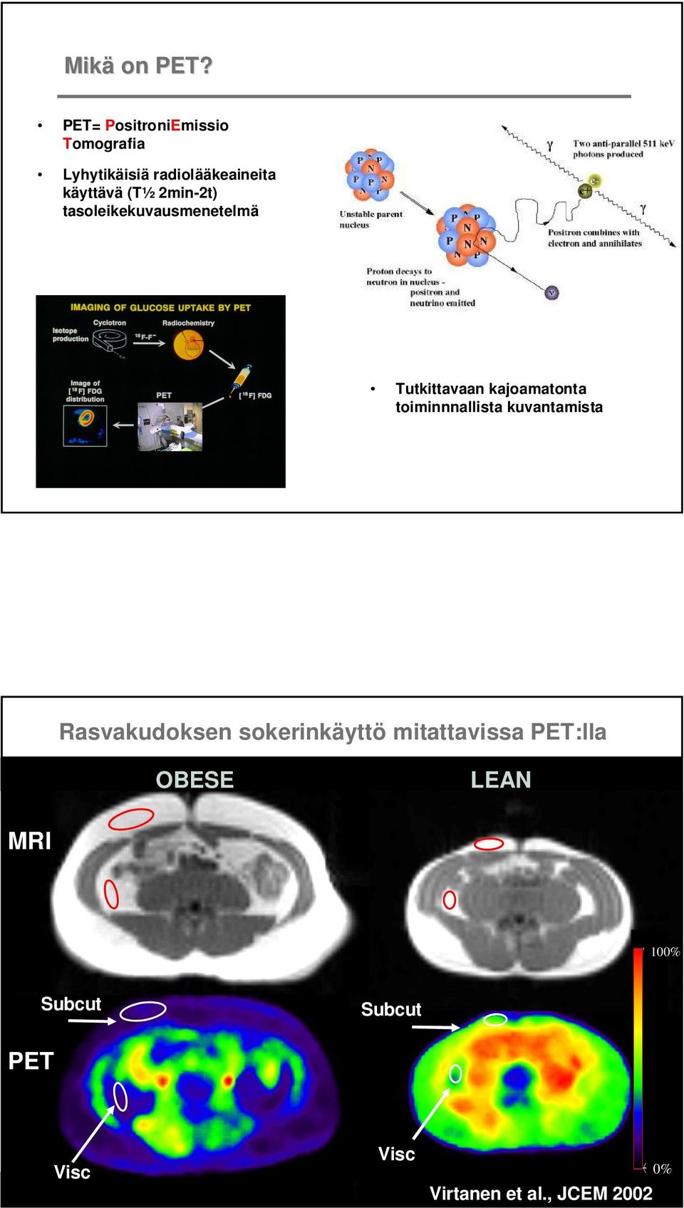 2min-2t) tasoleikekuvausmenetelmä Tutkittavaan kajoamatonta toiminnnallista